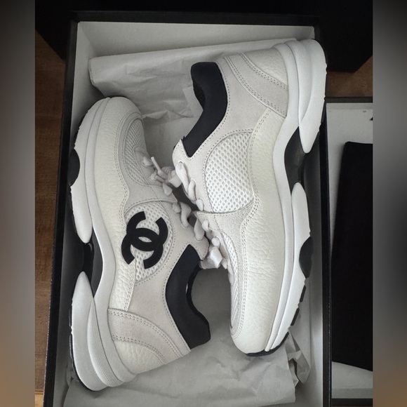CHANEL Monochrome Athletic Sneakers - Picture 1 of 11